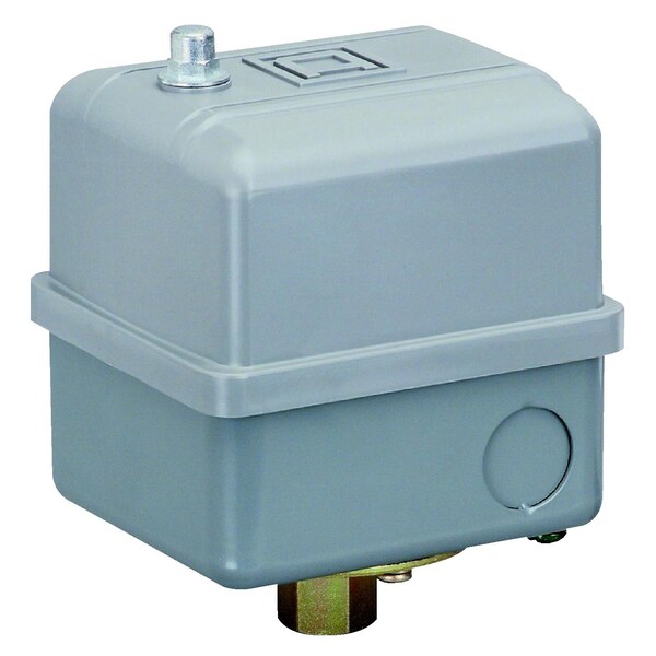 Interruptor de presión Telemecanique Sensors, (1) Puerto, 1/4 de pulgada FNPS, DPST, 5 a 80 psi, Acción Estándar - 9013GSG2J21X