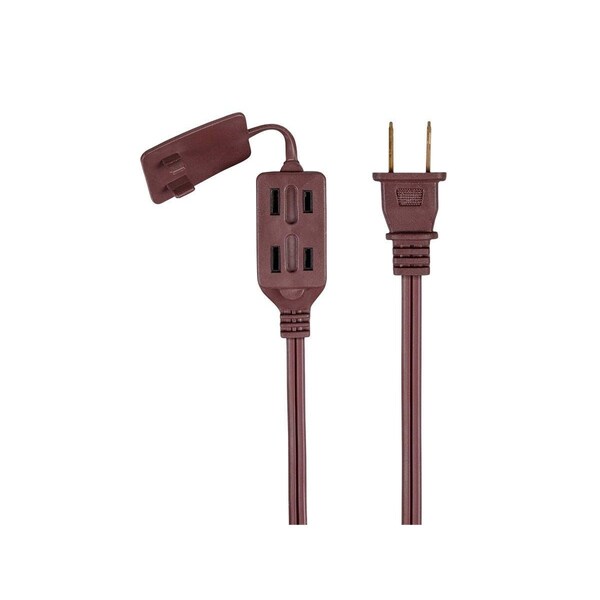 Monoprice SPT Extension Cord, 16 AWG, Indoor, 16/2, 3 Outlets, 6 ft - 13821