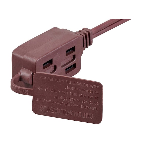 Monoprice SPT Extension Cord, 16 AWG, Indoor, 16/2, 3 Outlets, 6 ft - 13821