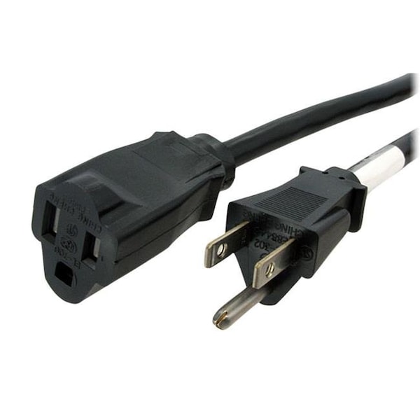 Dynamicfunction StarTech  Cable 20feet Power Cord Extension NEMA 5-15R to NEMA 5-15P Retail - DY615808