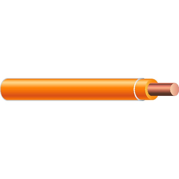 Southwire THHN; THWN, Building Wire, Copper, 12 AWG, 1C, Orange, Solid, 2000 ft - 58027205