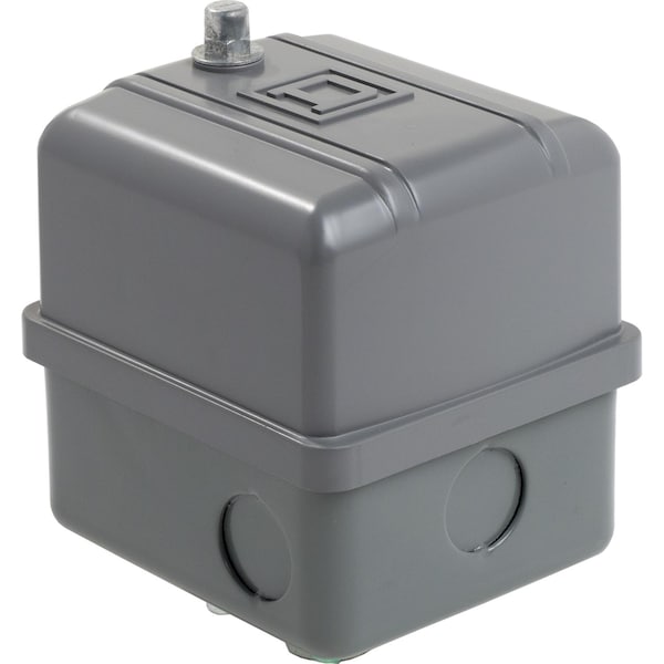 Interruptor de presión Telemecanique Sensors, (1) puerto, 1/4 pulgadas NPT hembra, DPST, 65 a 200 psi, Acción Estándar - 9013GHG2S31J21