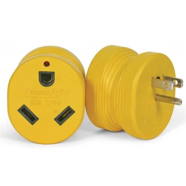Camco Mfg Inc Rv Camco Mfg Inc   Rv 15 Amp Male To 30 Amp Female Electrical Adapter  55223 - 55223