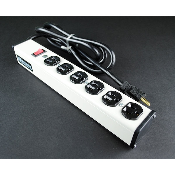 Wiremold 15 Power Outlet Strip 6 Outlet 20A 120V - ULB620-15