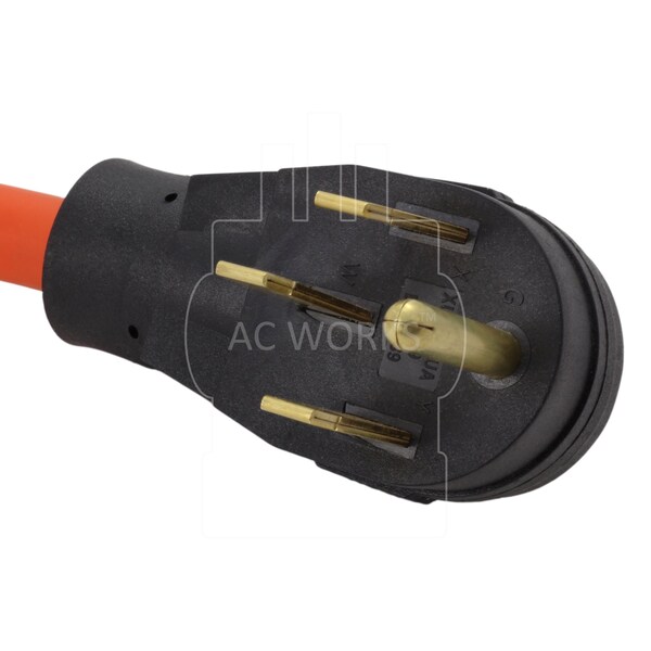 Ac Works 1FT STW 10/3 RV/ Range NEMA 14-50P 50A Plug to 6-20R 15/20A 250V Adapter - S1450620-012