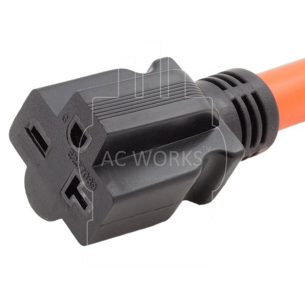 Ac Works 1FT STW 10/3 RV/ Range NEMA 14-50P 50A Plug to 6-20R 15/20A 250V Adapter - S1450620-012