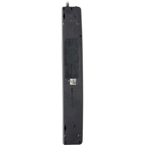 Tripp Lite Surge Protector, 7-Outlet, 6' Cord, 3-2/5"Wx15"Dx1-2/5"H, BK - TRPTLP76MSGB