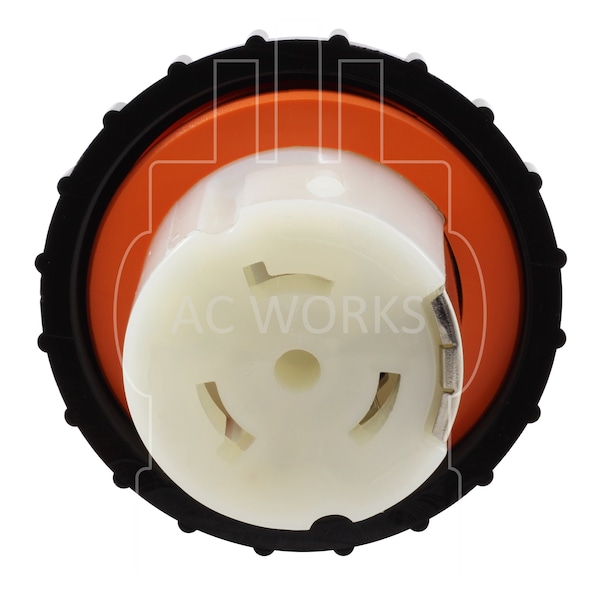 Ac Works Adapter L14-30P 4-Prong 30A Generator Locking Plug to RV/Marine 50A Adapter - ADL1430SS2