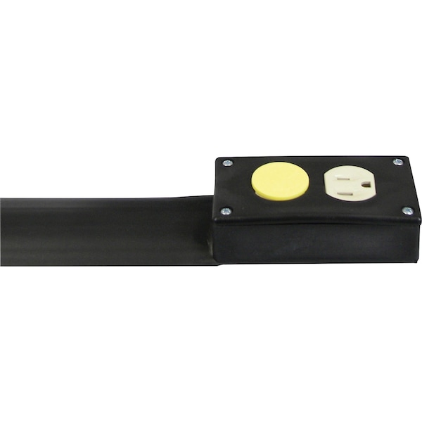 C-Line Products 10 ft. Black Power Extension and Cord Cover - 79101