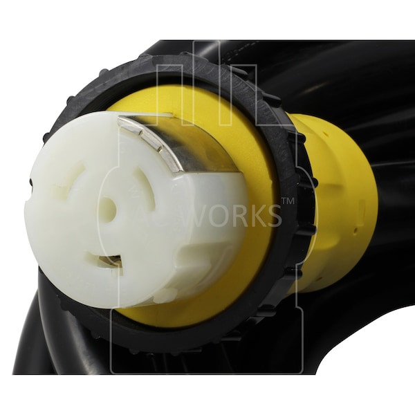 Ac Works 15FT RV 50A Detachable Power Supply Cord with Power Indicator - S1450SS2-15