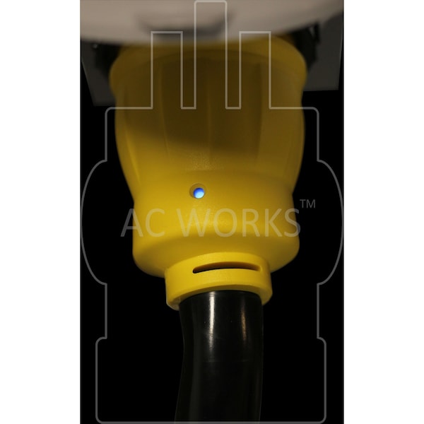 Ac Works 15FT RV 50A Detachable Power Supply Cord with Power Indicator - S1450SS2-15