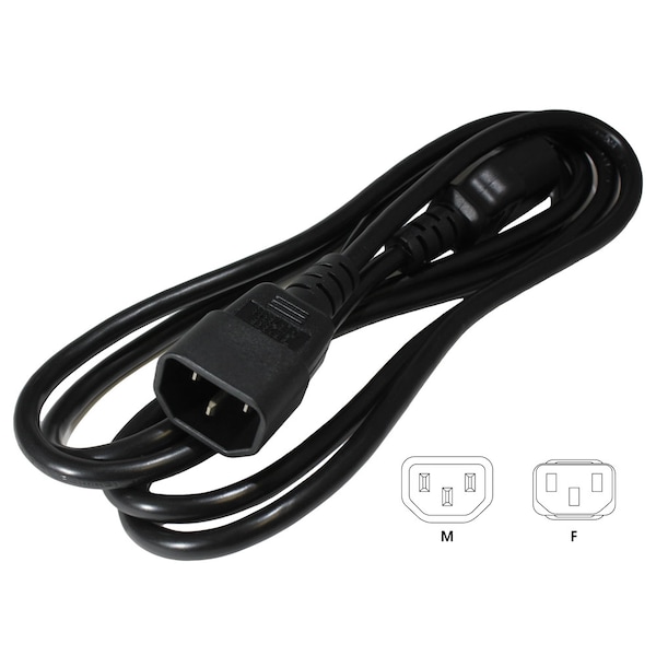 Hammond 6 ft. CORD, IEC 60320 C13 TO C14 - 1581C6IEC