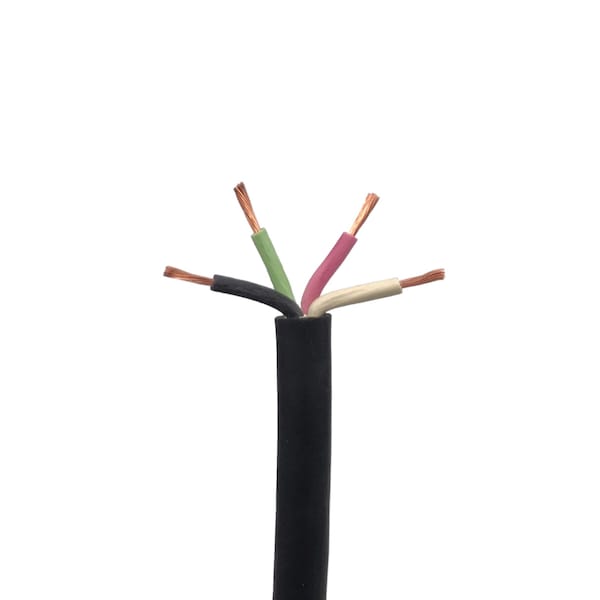 Remington Industries 16 AWG SOOW Portable Cord, 4 Conductor 600V Power Cable, EPDM Wires w/CPE Outer Jacket - 250' Lngth - SOOW1604-250