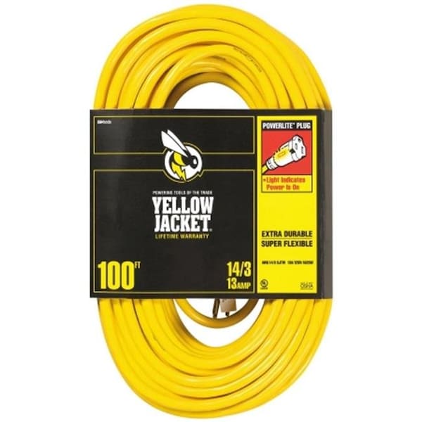 Southwire Extension Cord, 14 AWG, 14/3, 100 ft - 2888