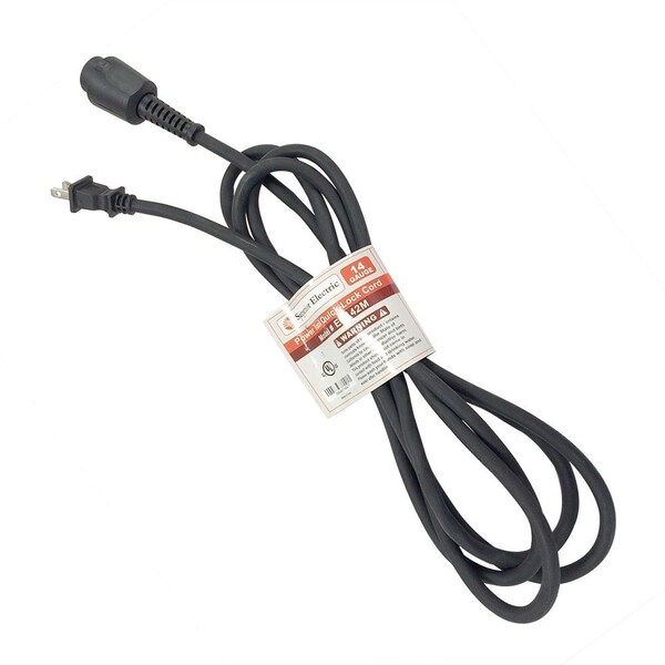 Superior Electric SJO Locking Extension Cord, 14 AWG, Outdoor, Black, Rubber, 10 ft - EC142M