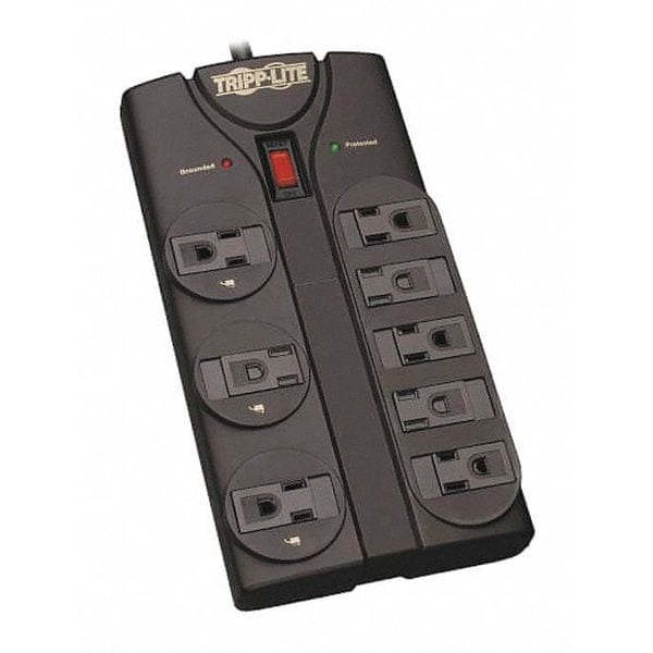 Tripp Lite Surge, 8 Outlet, 8ft cord, 1440J, Black - TLP808B