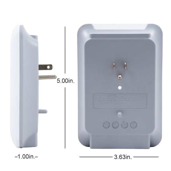 Ge GE Pro 6-Outlet Surge Protector Wall Outlet Adapter, White, 38431 - 38431