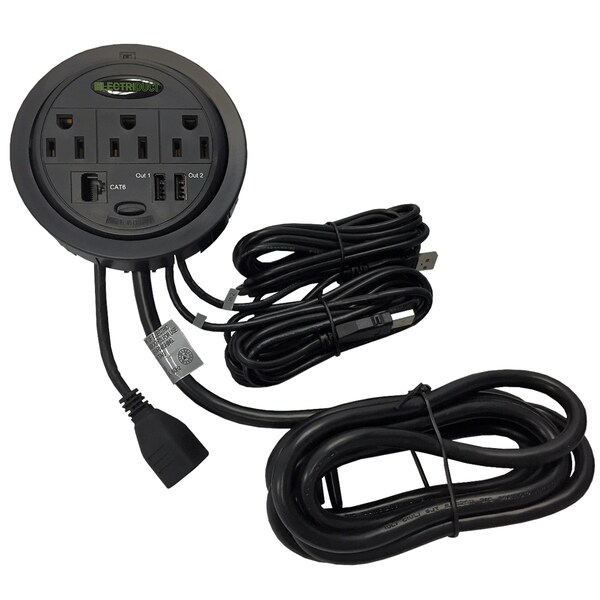 Electriduct Power Tap Grommet with Hidden Power Centers - PDC-SW-GMPT-ED-CAT6