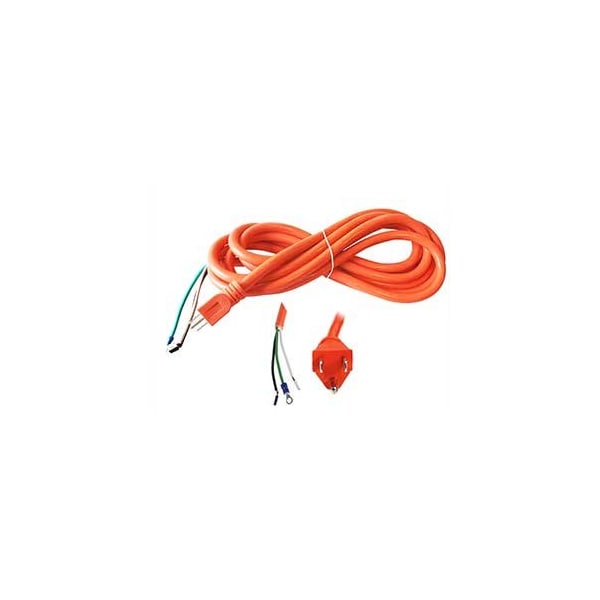 Superior Electric 15 Feet 14 AWG STOOW 3 Wire 600 Volt NEMA 5-15P Electric Cord with Eyelets - Orange - EC143V6-15R
