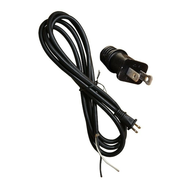 Superior Electric 9 Feet 16 AWG SOOW 2 Wire 125 Volt NEMA 1-15P Electrical Cord - EC162V6