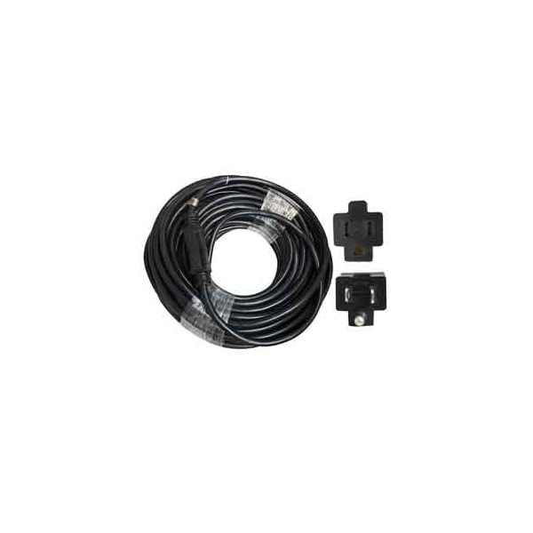 Superior Electric SJTW Extension Cord, 14 AWG, Indoor/Outdoor, Black, Rubber, 100 ft - EC143-100E