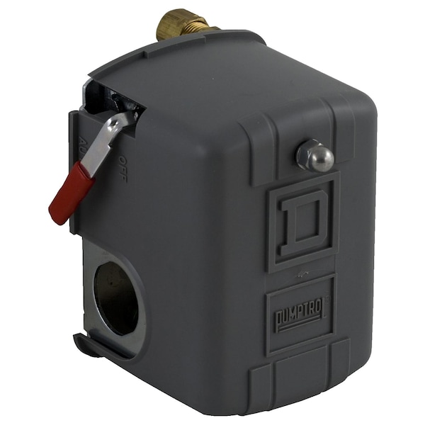 Interruptor de presión Telemecanique Sensors, (1) puerto, 1/4 de pulgada FNPS, DPST, 4 a 25 psi, Acción estándar - 9013FSG2J24M4C20
