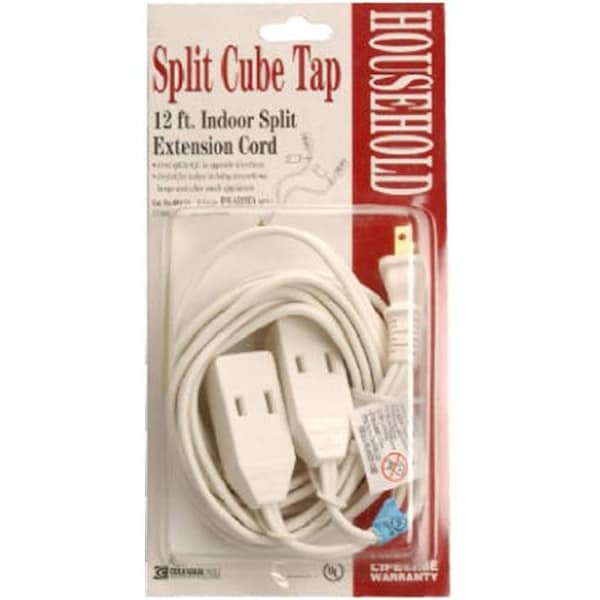 Southwire Coleman Cable 09418 12 ft. 16 By 2 Split Cube Tap Extension Cord - 292752