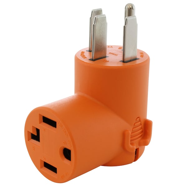 Ac Works 14-50P 50 Amp 4-Prong Plug to 14-30R 4-Prong Dryer Outlet - AD14501430