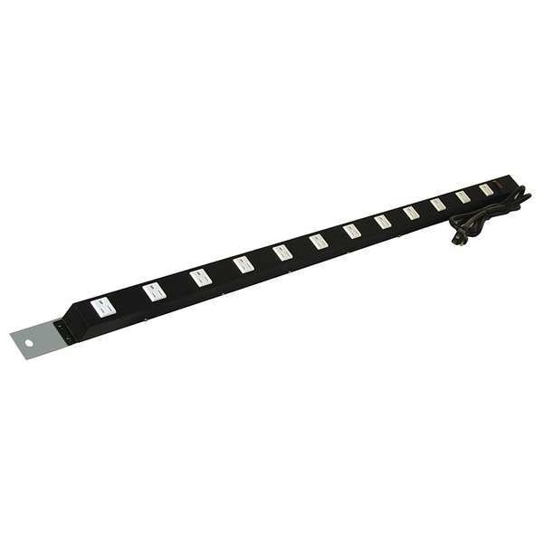 Pro-Line Power Strip, 60W x 1-1/2D x 1-1/2H, Gray - ES48/ESMR60-A31