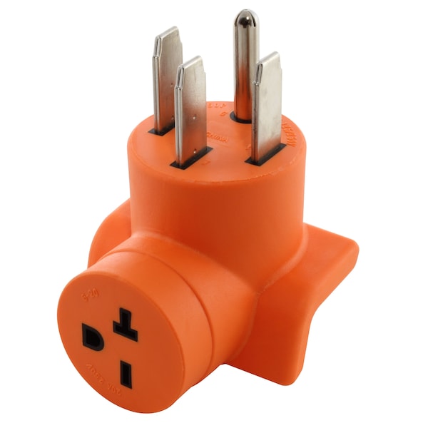 Ac Works NEMA 14-50P 50A 4-Prong Plug to NEMA 6-20R 15/20A 250V T-Blade Connector - AD1450620