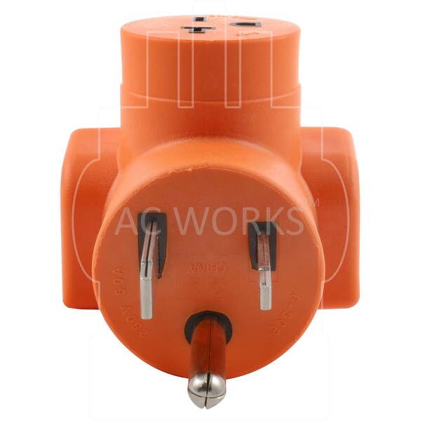 Ac Works Welder 6-50P Plug to 6-20R 15/20A 250V HVAC/ Power Tools Female Adapter - AD650620