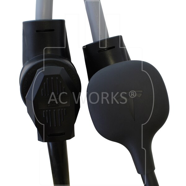 Ac Works 30A 125/250V NEMA 14-30 4-Prong Dryer Plug to Two NEMA 14-30 4-Prong  Dryer Connections With Switch - EVY1430SW-036