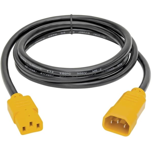 Tripp Lite Power Cord, C14 to C13, 15A, 14AWG, 6ft - P005-006-YW