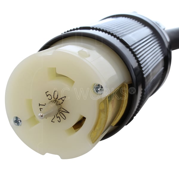 Ac Works 100ft SOOW 6/4 CS6365 to CS6364 Temp Power 50A Generator Cord - TESS2-100
