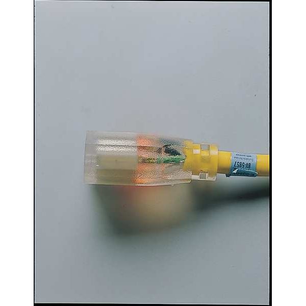 Power First SJTOW Extension Cord, 12 AWG, Outdoor, 12/3, 1 Outlets, 5-15R, Yellow, PVC, 5-15P, 100 ft - 4GAC2