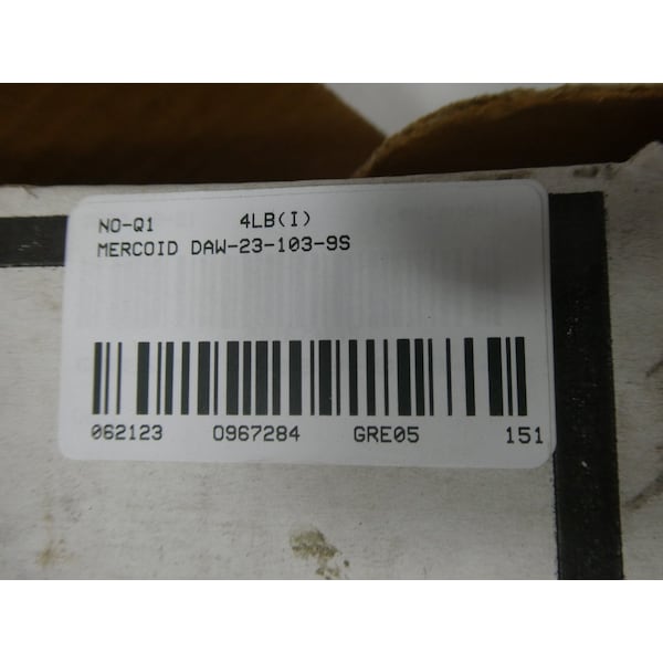 Interruptor de presión Mercoid 10-300Psi 120/240V CA 120/240V CC - DAW-23-103-9S