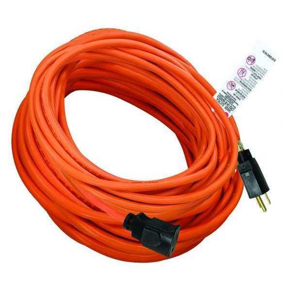 Power First SJTW Locking Extension Cord, 16 AWG, Outdoor, 16/3, 1 Outlets, 5-15R, Orange, PVC, 5-15P, 100 ft - 52NY12