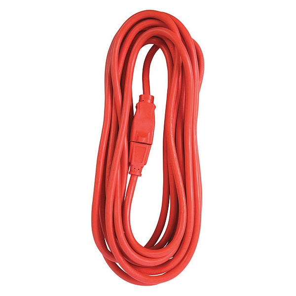 Bergen Industries Extension Cord, 16 AWG, Outdoor, 16/3, 1 Outlets, 25 ft - OC25163