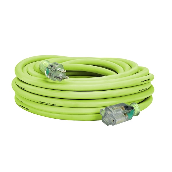 Flexzilla SJTW Extension Cord, 10 AWG, Green, 50 ft - FZ512930