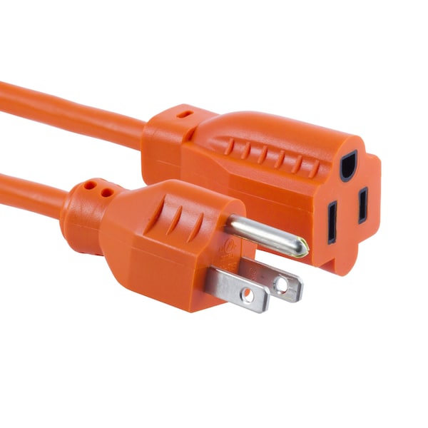 Ge Extension Cord, 16 AWG, Outdoor, 16/3, Orange, 100 ft - 51923