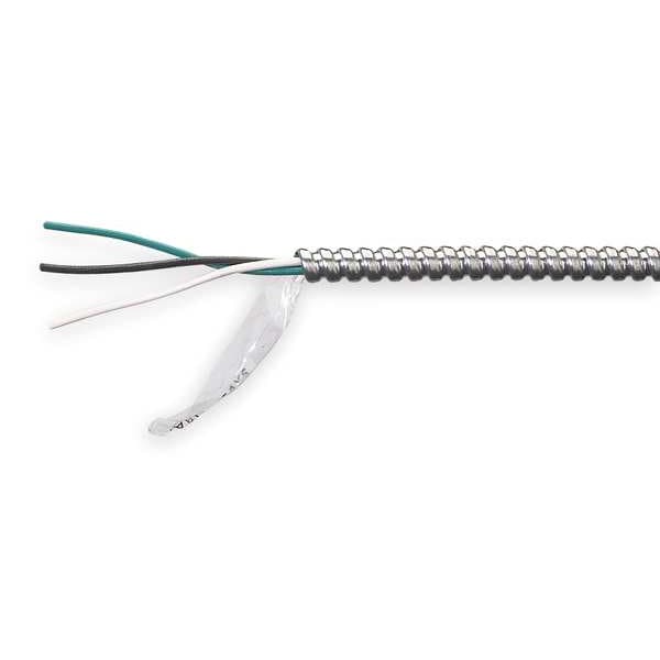 Afc Cable Systems MC, Metal Clad Building Cable, Copper, 12 AWG, 2C with Ground, Silver, Stranded, 250 ft - 2158S42-00