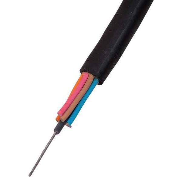 Kh Industries Portable Cord, SOOW, 16 AWG, 3 C, Black, PVC, Stranded, 600V, Indoor/Outdoor - CPCR-16/3-25FT