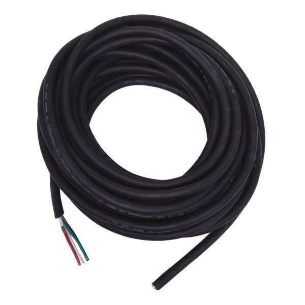 Zoro Select Portable Cord, SJOOW, 12 AWG, 4 C, Black, Rubber, Stranded, 300V, Indoor/Outdoor - E3624