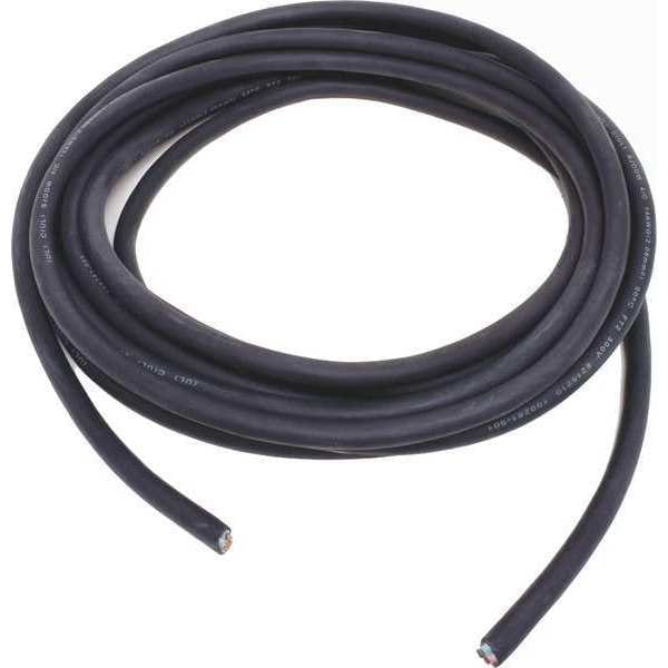 Zoro Select Portable Cord, SJOOW, 14 AWG, 4 C, Black, Rubber, Stranded, 300V, Indoor/Outdoor - E3616