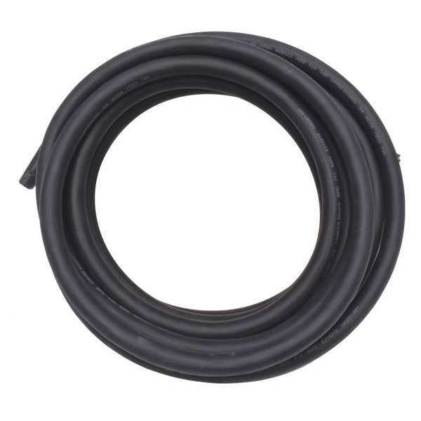 Zoro Select Portable Cord, SOOW, 10 AWG, 4 C, Black, Rubber, Stranded, 600V, Indoor/Outdoor - E3648