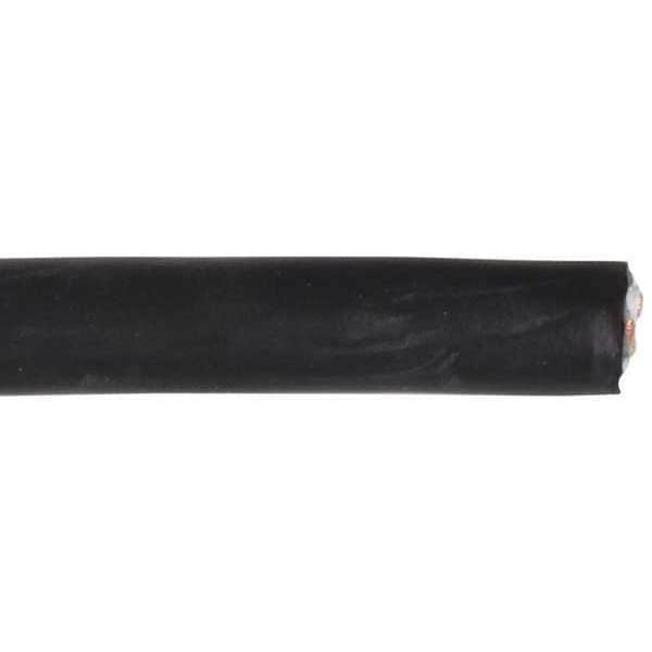 Zoro Select Portable Cord, SOOW, 10 AWG, 3 C, Black, Rubber, Stranded, 600V, Indoor/Outdoor - E3647