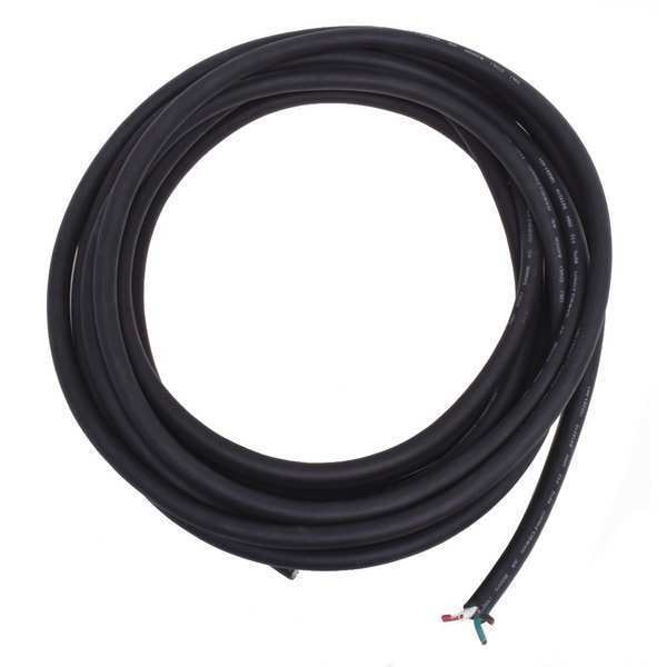 Zoro Select Portable Cord, SJOOW, 12 AWG, 4 C, Black, Rubber, Stranded, 300V, Indoor/Outdoor - E3617