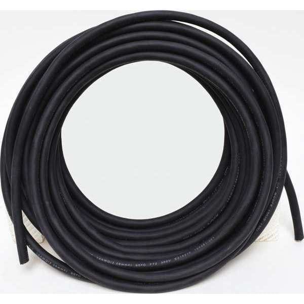 Zoro Select Portable Cord, SJOOW, 14 AWG, 4 C, Black, Rubber, Stranded, 300V, Indoor/Outdoor - E3623