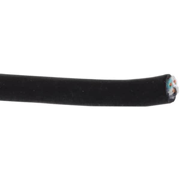 Zoro Select Portable Cord, SJOOW, 14 AWG, 4 C, Black, Rubber, Stranded, 300V, Indoor/Outdoor - E3623