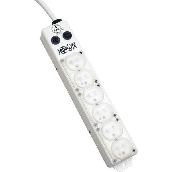 Tripp Lite Power Strip, Hospital, 6 20A, 15ft cord - PS615HG20AOEM